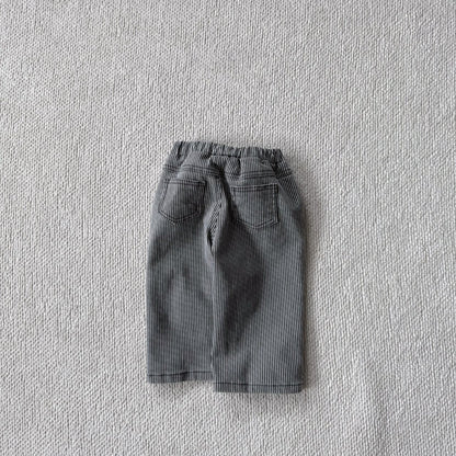 Baby Bella F25 Stripe Pull - on Pants (6m - 3y) - Charcoal kids outfit