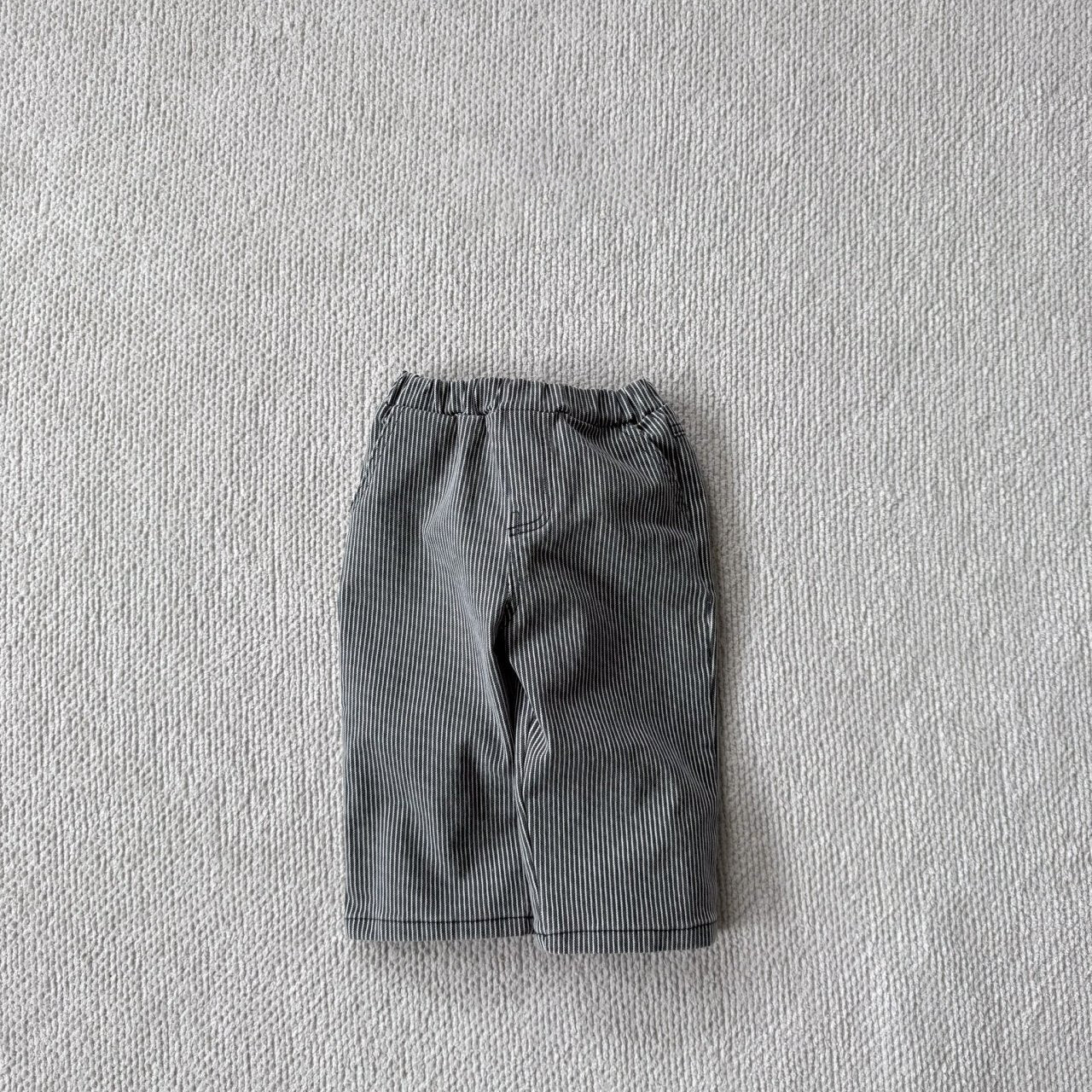 Baby Bella F25 Stripe Pull - on Pants (6m - 3y) - Charcoal kids outfit