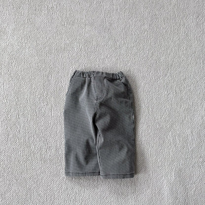 Baby Bella F25 Stripe Pull - on Pants (6m - 3y) - Charcoal kids outfit