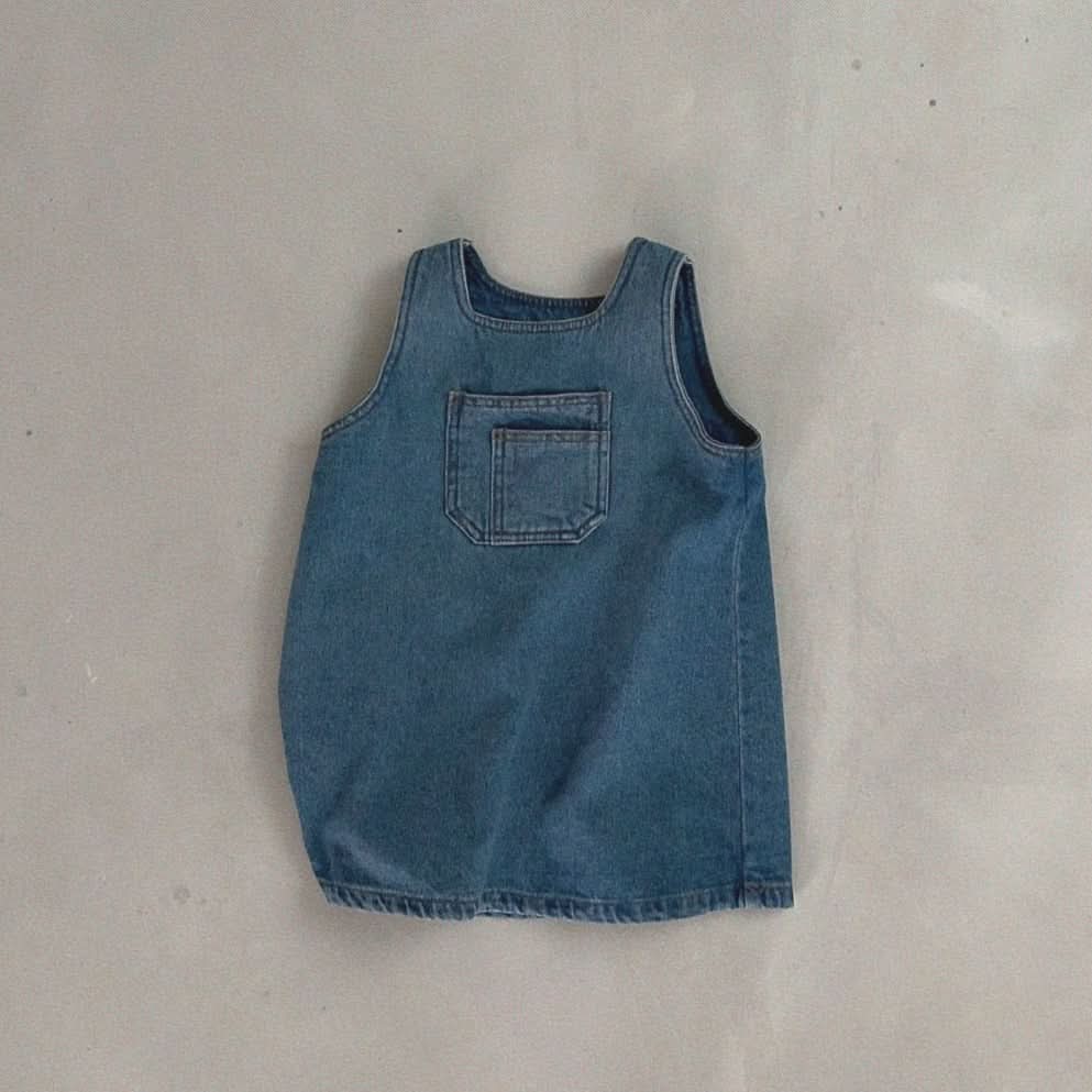 Baby Bella Pocket Denim Dress (3 - 18m) kids outfit