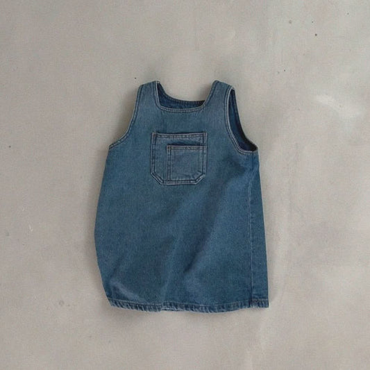 Baby Bella Pocket Denim Dress (3 - 18m) kids outfit