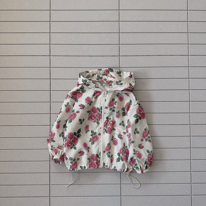 Baby Bella SP26 Floral Hoodie Windbreaker Jacket (6m - 4y) - 2 Colors - AT NOON STORE