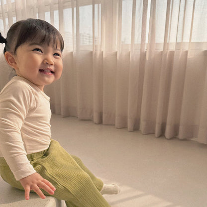 Baby Bella SP26 Ribbed Wide Pants (6m - 4y) - 2 Colors - AT NOON STORE