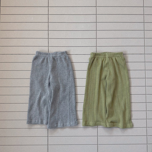 Baby Bella SP26 Ribbed Wide Pants (6m - 4y) - 2 Colors - AT NOON STORE
