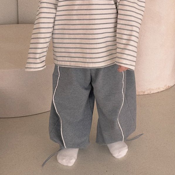 Baby Bella SP26 Side Line Adjustable Hem Jogger Pants (6m - 4y) - 2 Colors - AT NOON STORE