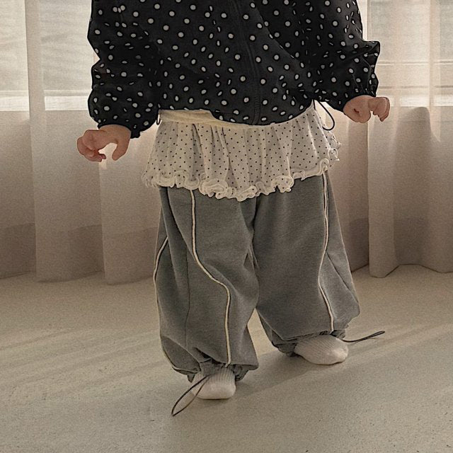 Baby Bella SP26 Side Line Adjustable Hem Jogger Pants (6m - 4y) - 2 Colors - AT NOON STORE