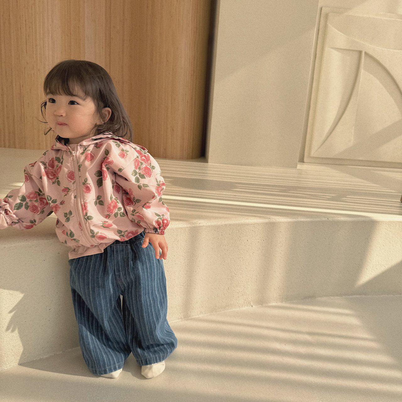 Baby Bella SP26 Stripe Denim Pull - On Pants (6m - 3y) - 2 Colors - AT NOON STORE