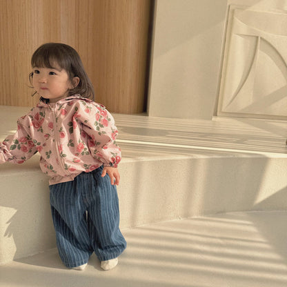Baby Bella SP26 Stripe Denim Pull - On Pants (6m - 3y) - 2 Colors - AT NOON STORE