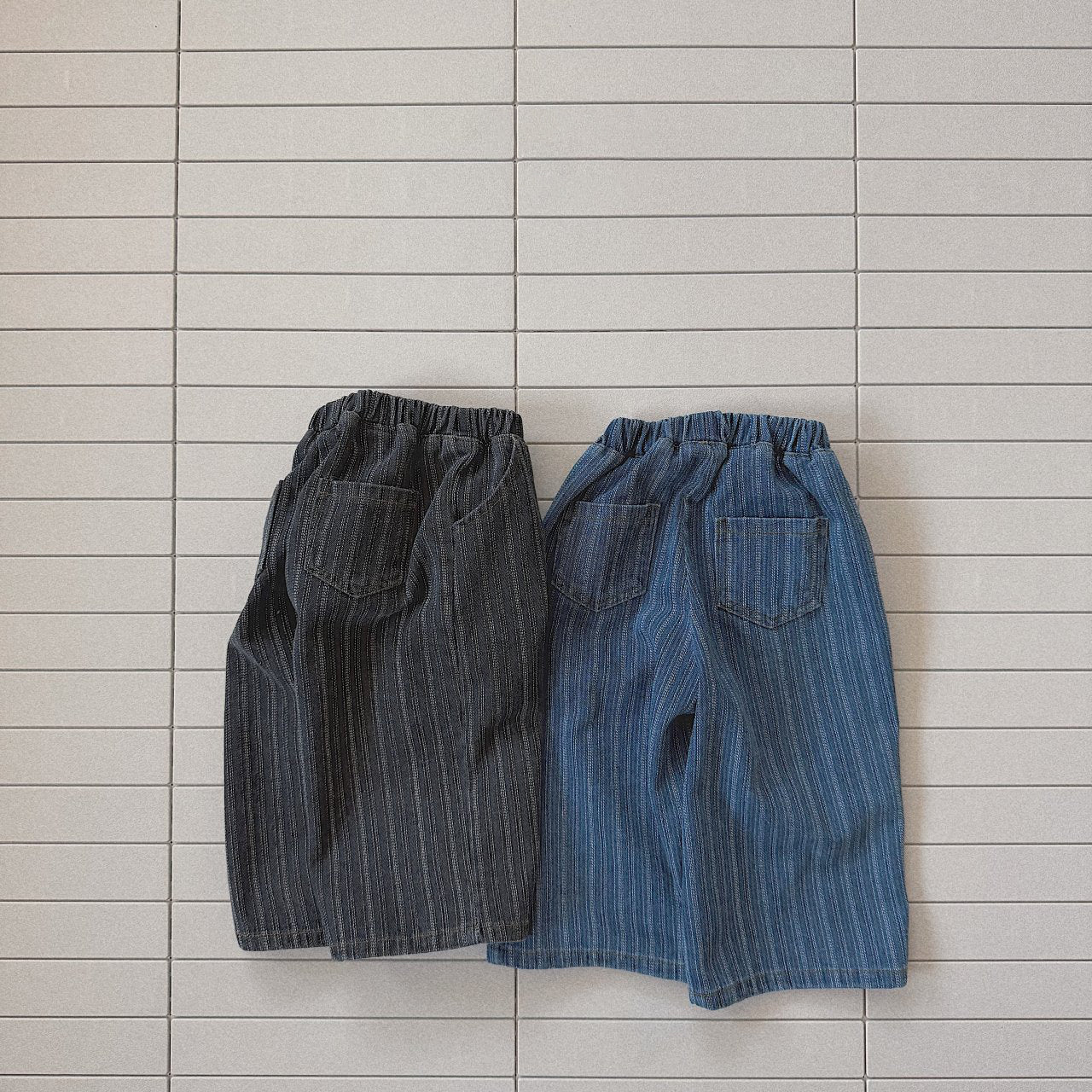 Baby Bella SP26 Stripe Denim Pull - On Pants (6m - 3y) - 2 Colors - AT NOON STORE
