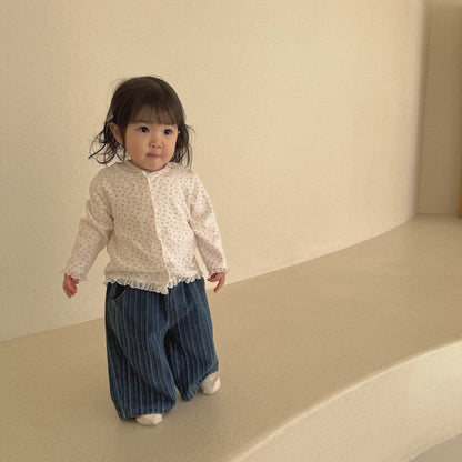 Baby Bella SP26 Stripe Denim Pull - On Pants (6m - 3y) - 2 Colors - AT NOON STORE