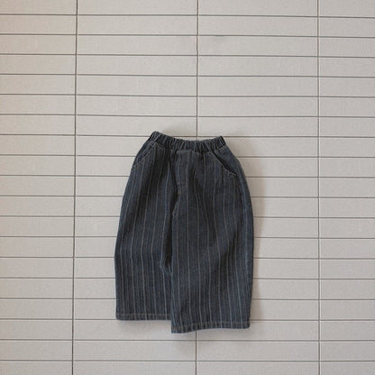 Baby Bella SP26 Stripe Denim Pull - On Pants (6m - 3y) - 2 Colors - AT NOON STORE