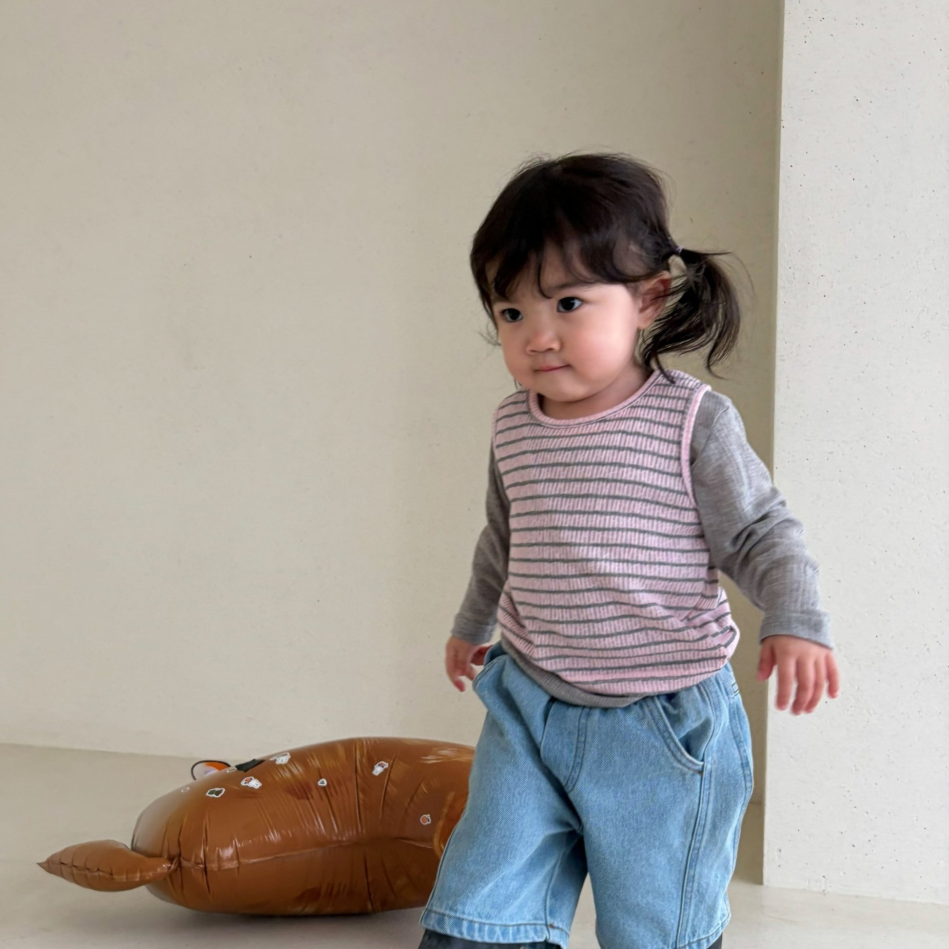 Baby Bella SS26 Denim Shorts (1 - 6y) - Blue - AT NOON STORE
