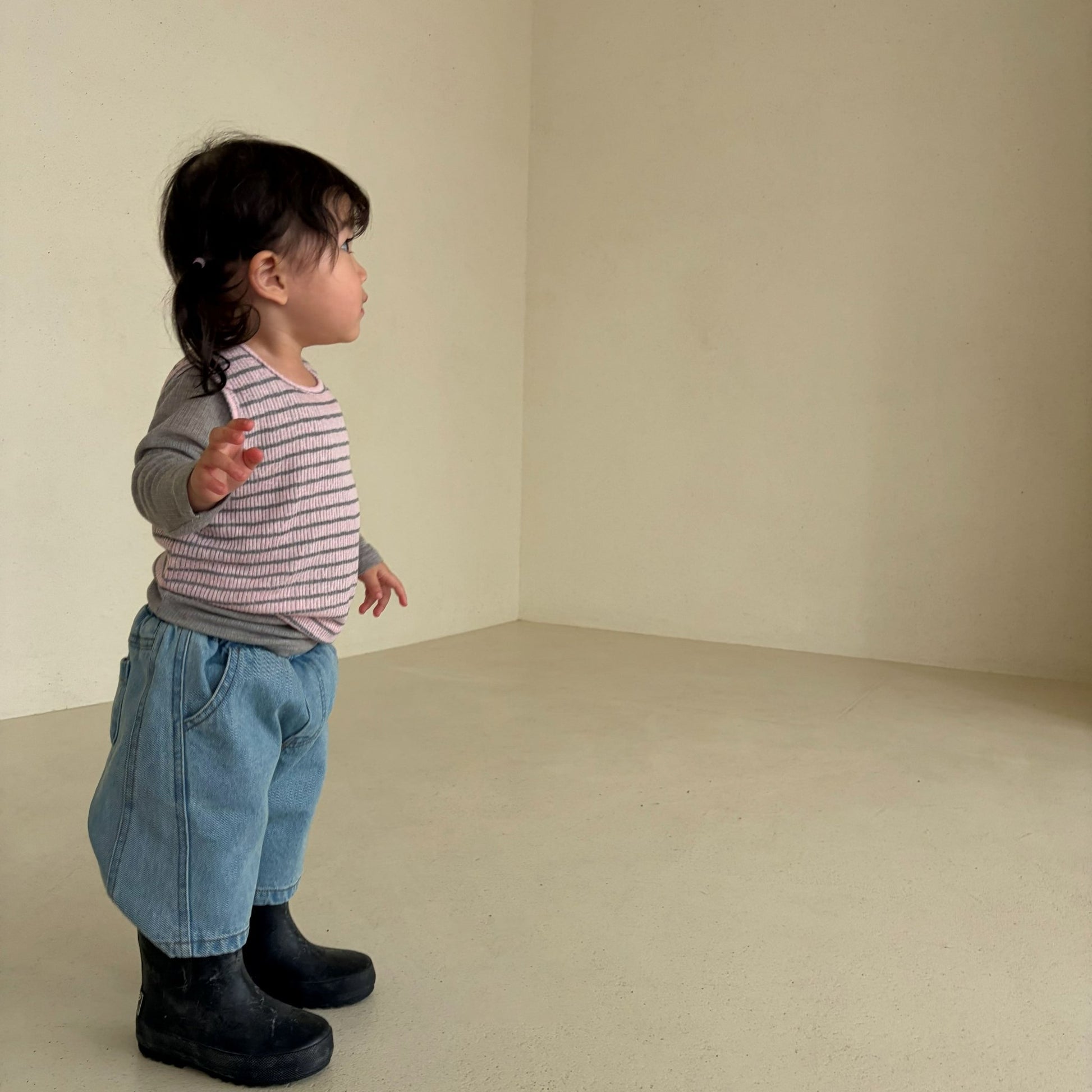 Baby Bella SS26 Denim Shorts (1 - 6y) - Blue - AT NOON STORE