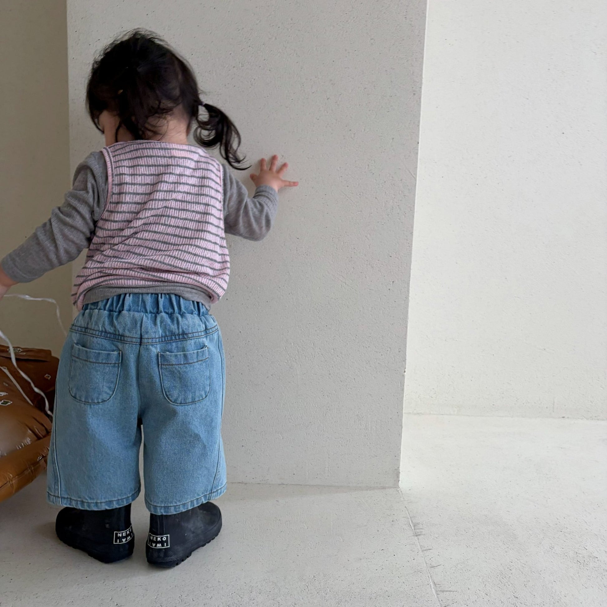 Baby Bella SS26 Denim Shorts (1 - 6y) - Blue - AT NOON STORE