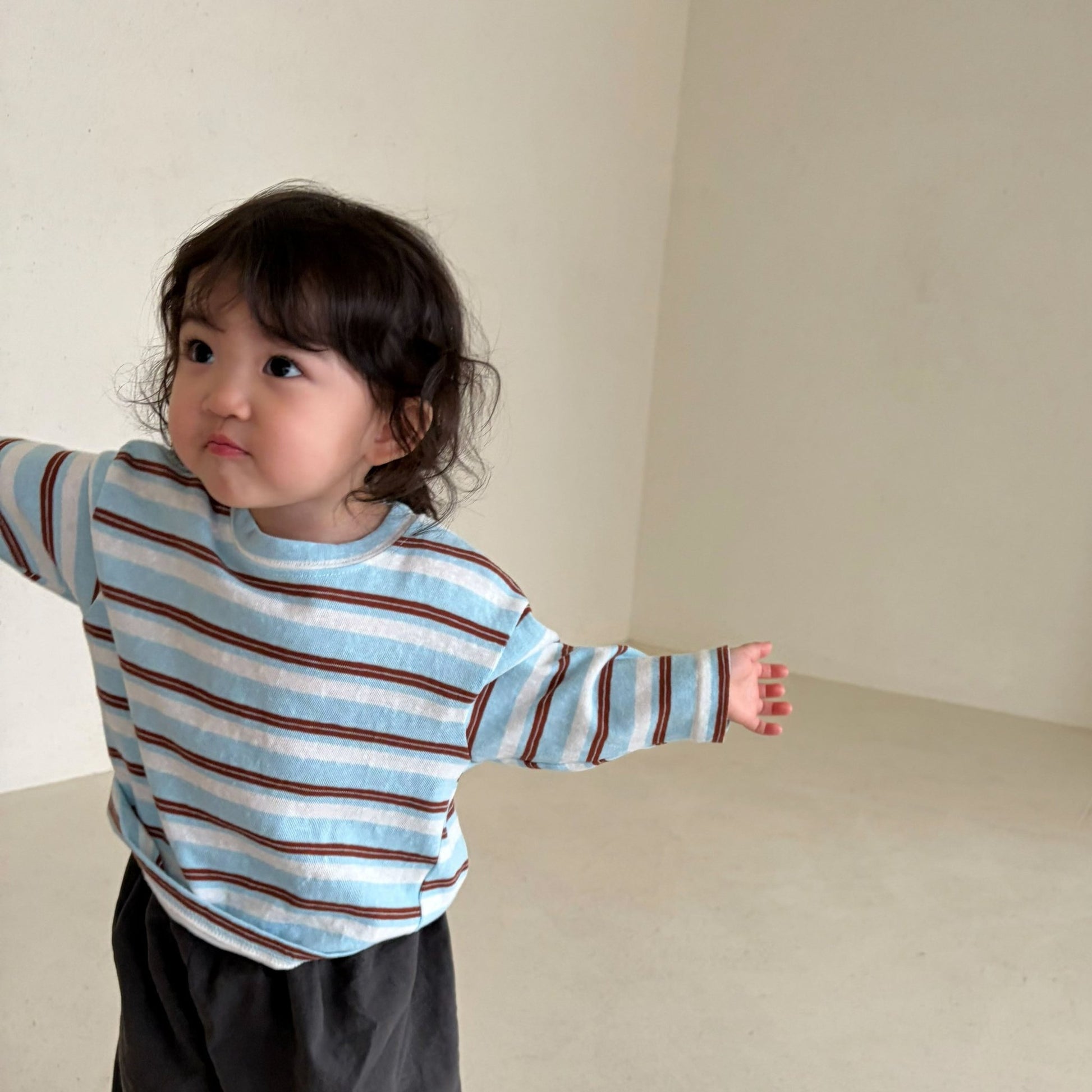 Baby Bella SS26 Summer Stripe Long Sleeve Top (6m - 4y) - 2 Colors - AT NOON STORE