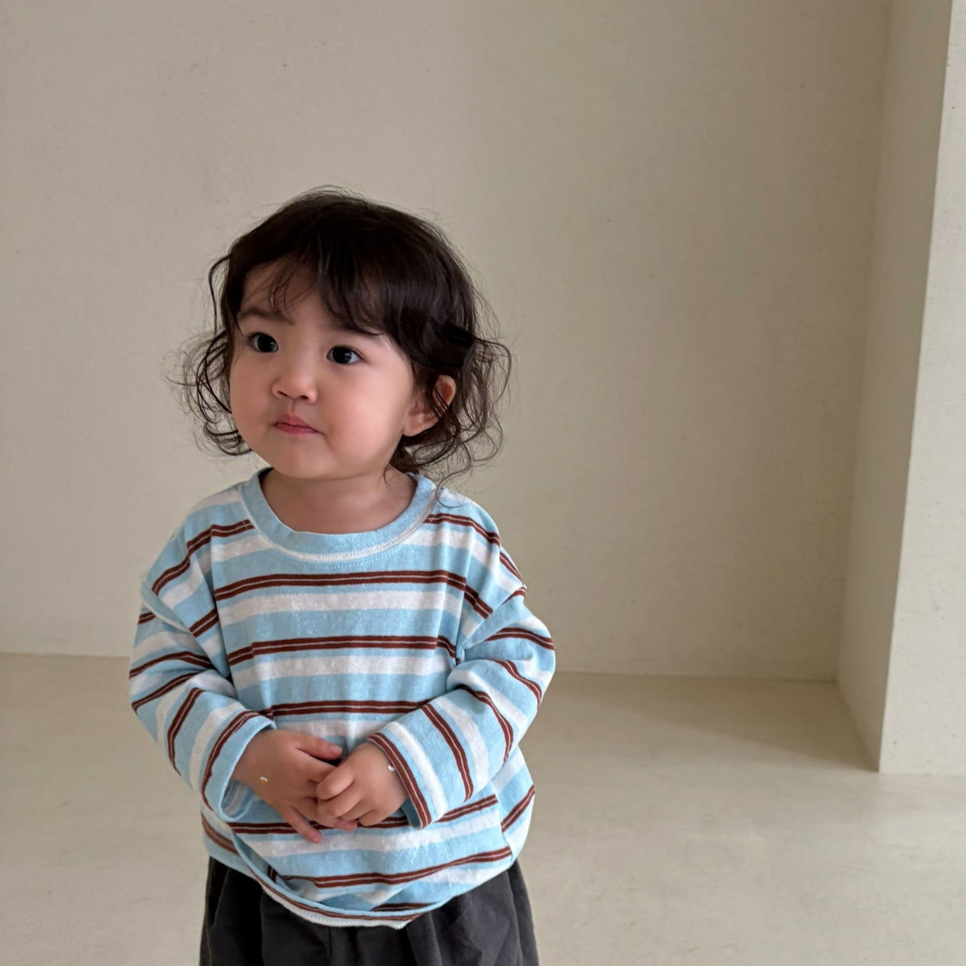 Baby Bella SS26 Summer Stripe Long Sleeve Top (6m - 4y) - 2 Colors - AT NOON STORE