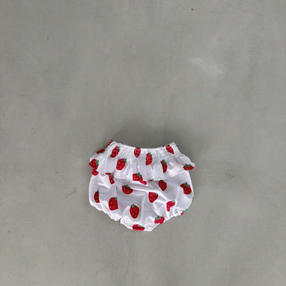 Baby Bella Strawberry Ruffle Bikini Top and Bottom Set (1 - 5y) - 2 Colors kids outfit