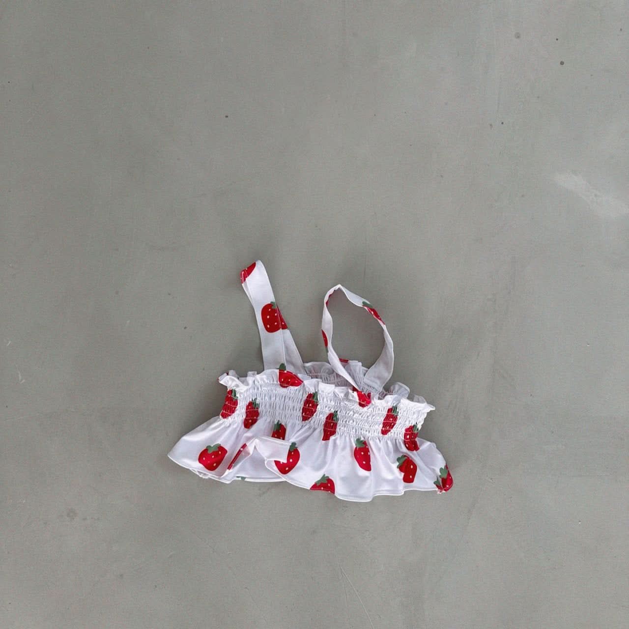 Baby Bella Strawberry Ruffle Bikini Top and Bottom Set (1 - 5y) - 2 Colors kids outfit