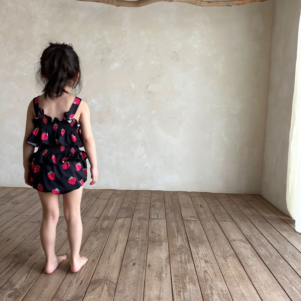 Baby Bella Strawberry Ruffle Bikini Top and Bottom Set (1 - 5y) - 2 Colors kids outfit