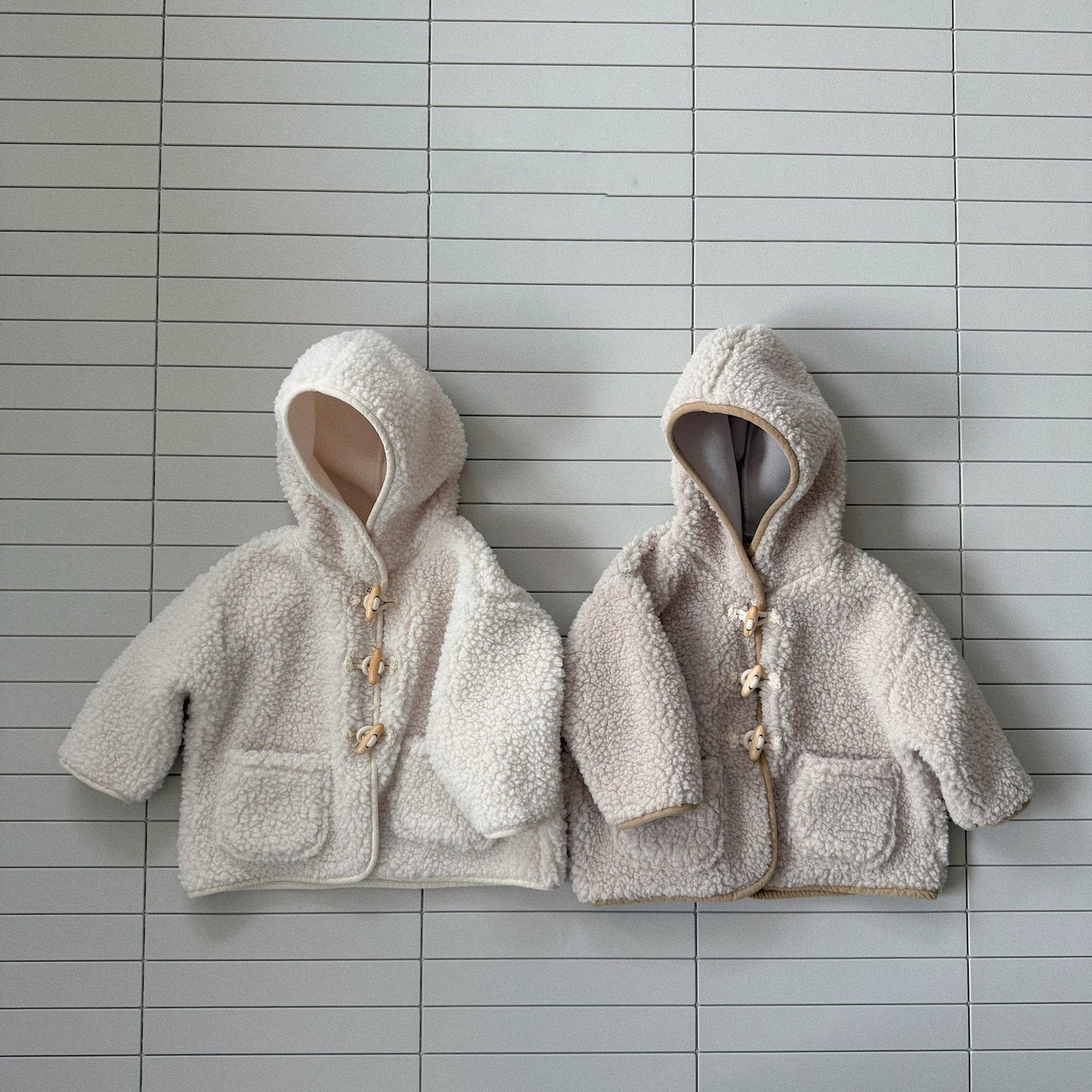 Baby Bella W25 Sherpa Hooded Pocket Duffle Jacket (6m - 3y) - 2 Colors kids outfit