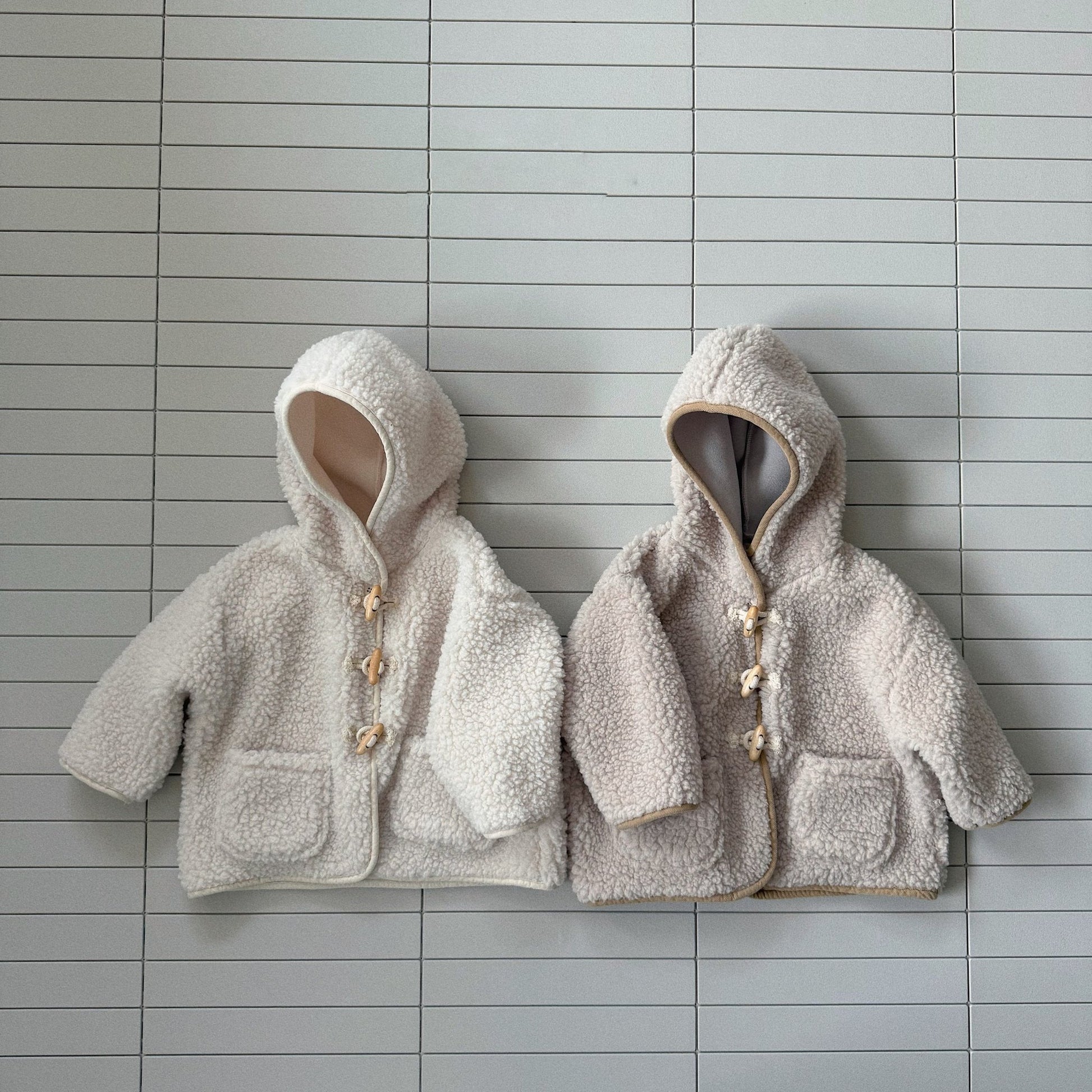 Baby Bella W25 Sherpa Hooded Pocket Duffle Jacket (6m - 3y) - 2 Colors kids outfit