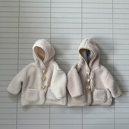 Baby Bella W25 Sherpa Hooded Pocket Duffle Jacket (6m - 3y) - 2 Colors kids outfit