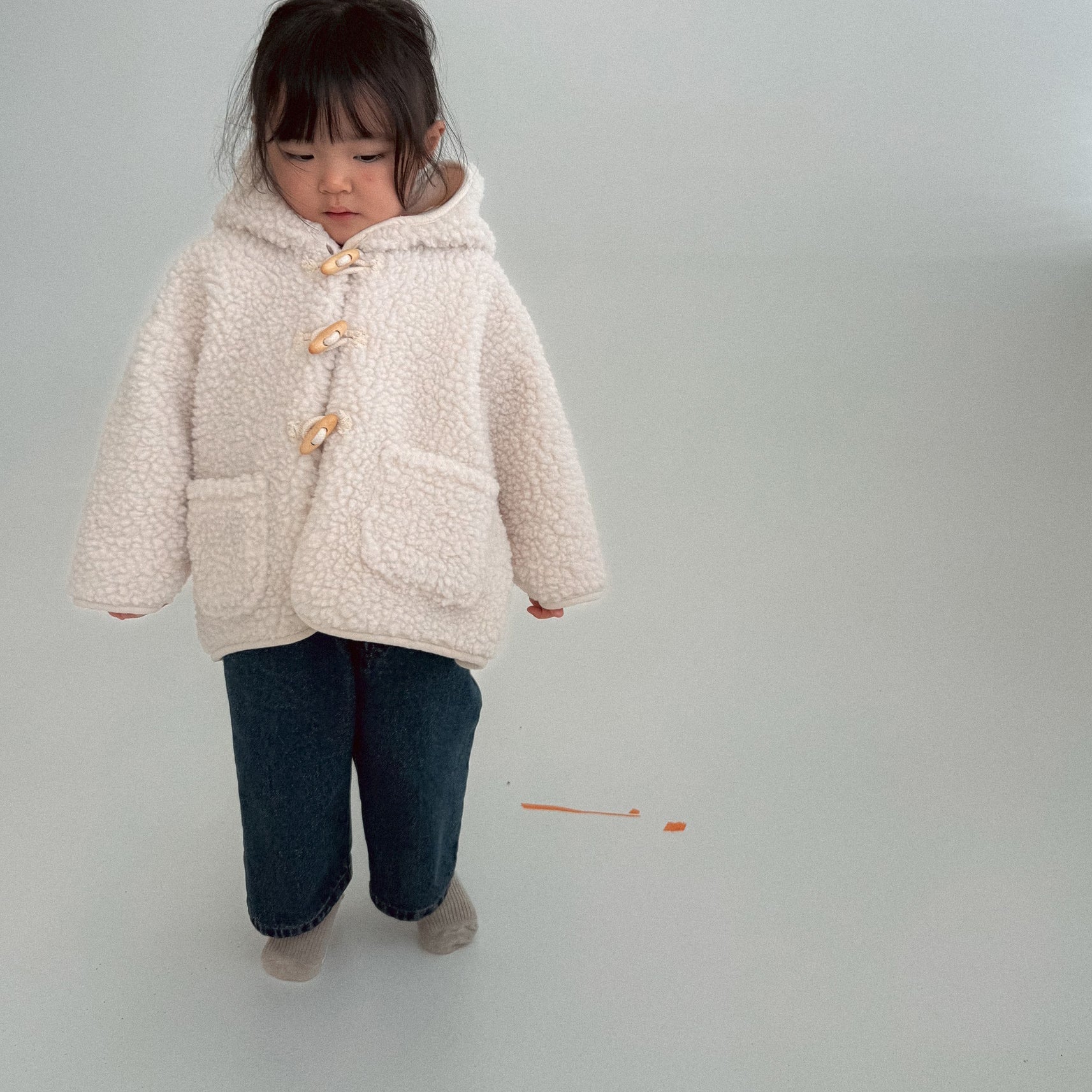 Baby Bella W25 Sherpa Hooded Pocket Duffle Jacket (6m - 3y) - 2 Colors kids outfit