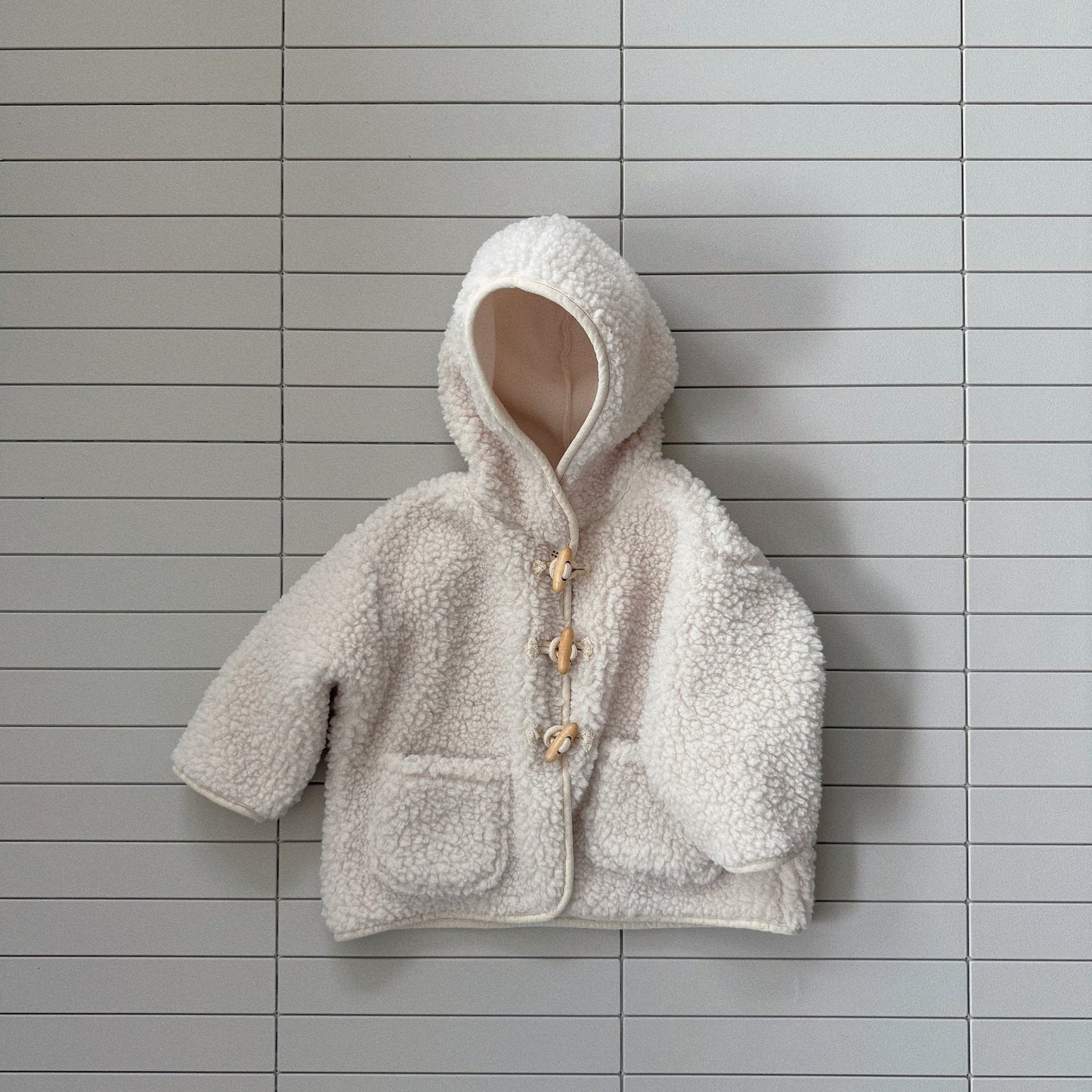 Baby Bella W25 Sherpa Hooded Pocket Duffle Jacket (6m - 3y) - 2 Colors kids outfit