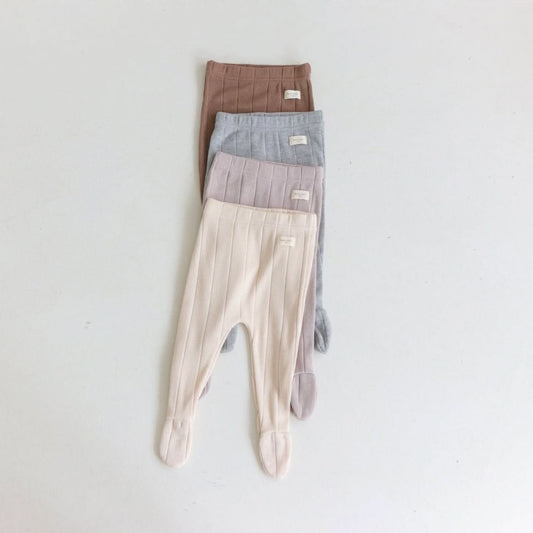 Baby BH 23F Ribbed Footed Leggings (3 - 18m) - 4 Colors kids outfit