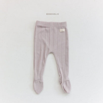 Baby BH 23F Ribbed Footed Leggings (3 - 18m) - 4 Colors kids outfit