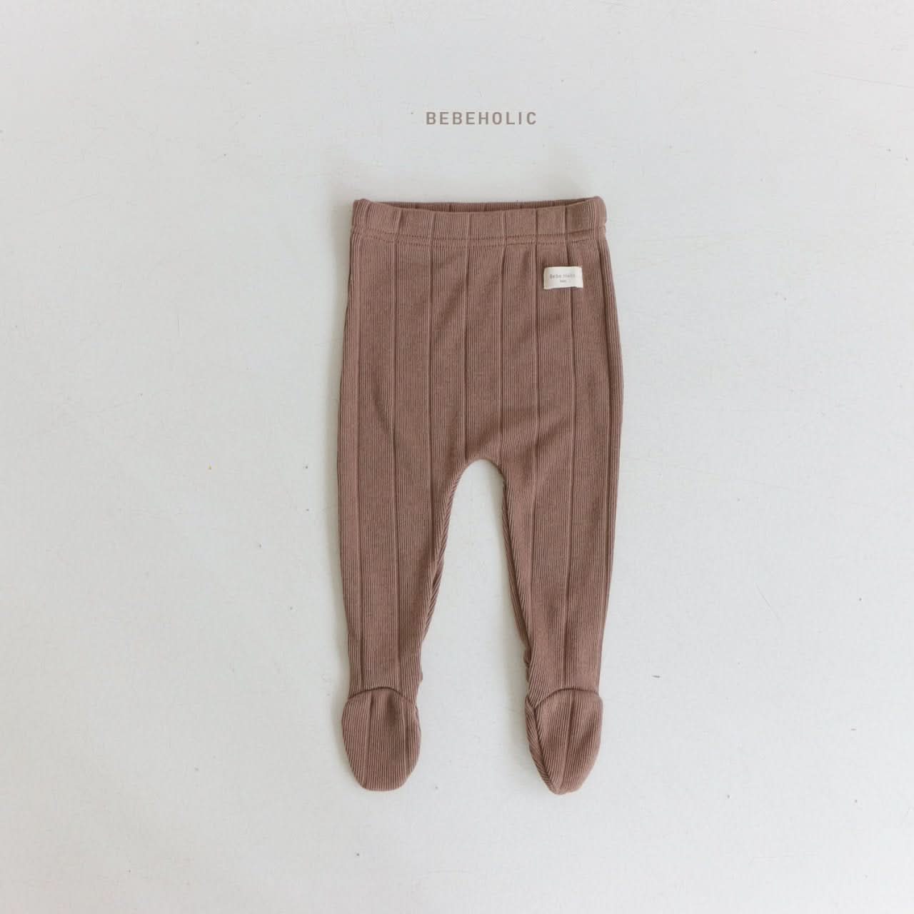 Baby BH 23F Ribbed Footed Leggings (3 - 18m) - 4 Colors kids outfit