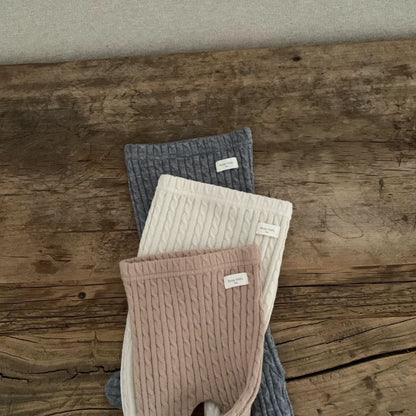 Baby BH Cable Knitted Footed Leggings (3 - 18m) - 3 Colors kids outfit