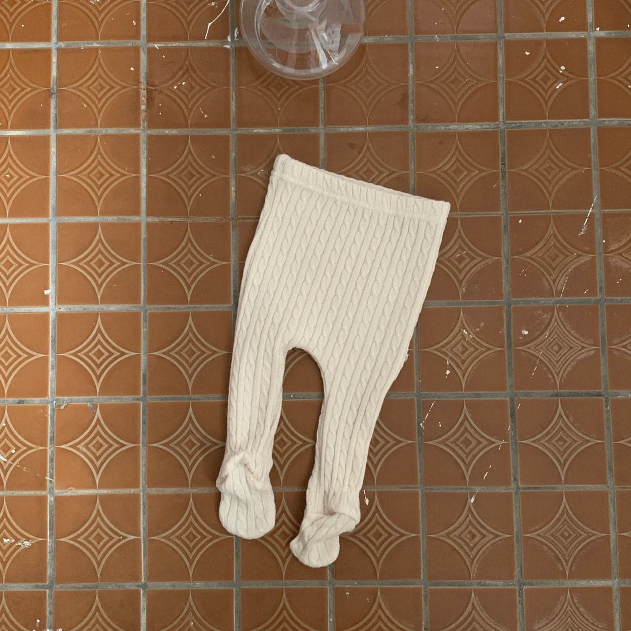 Baby BH Cable Knitted Footed Leggings (3 - 18m) - 3 Colors kids outfit