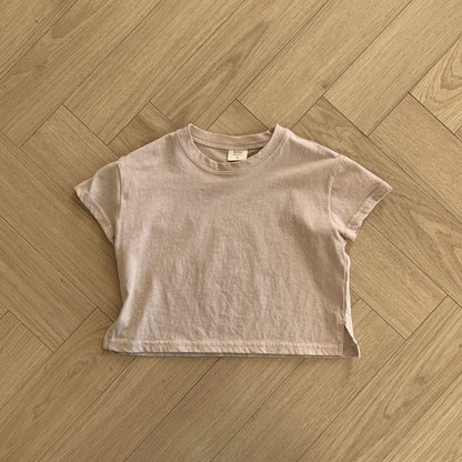Baby BH Crewneck Short Sleeve Basic Top (3 - 18m) - 3 Colors kids outfit