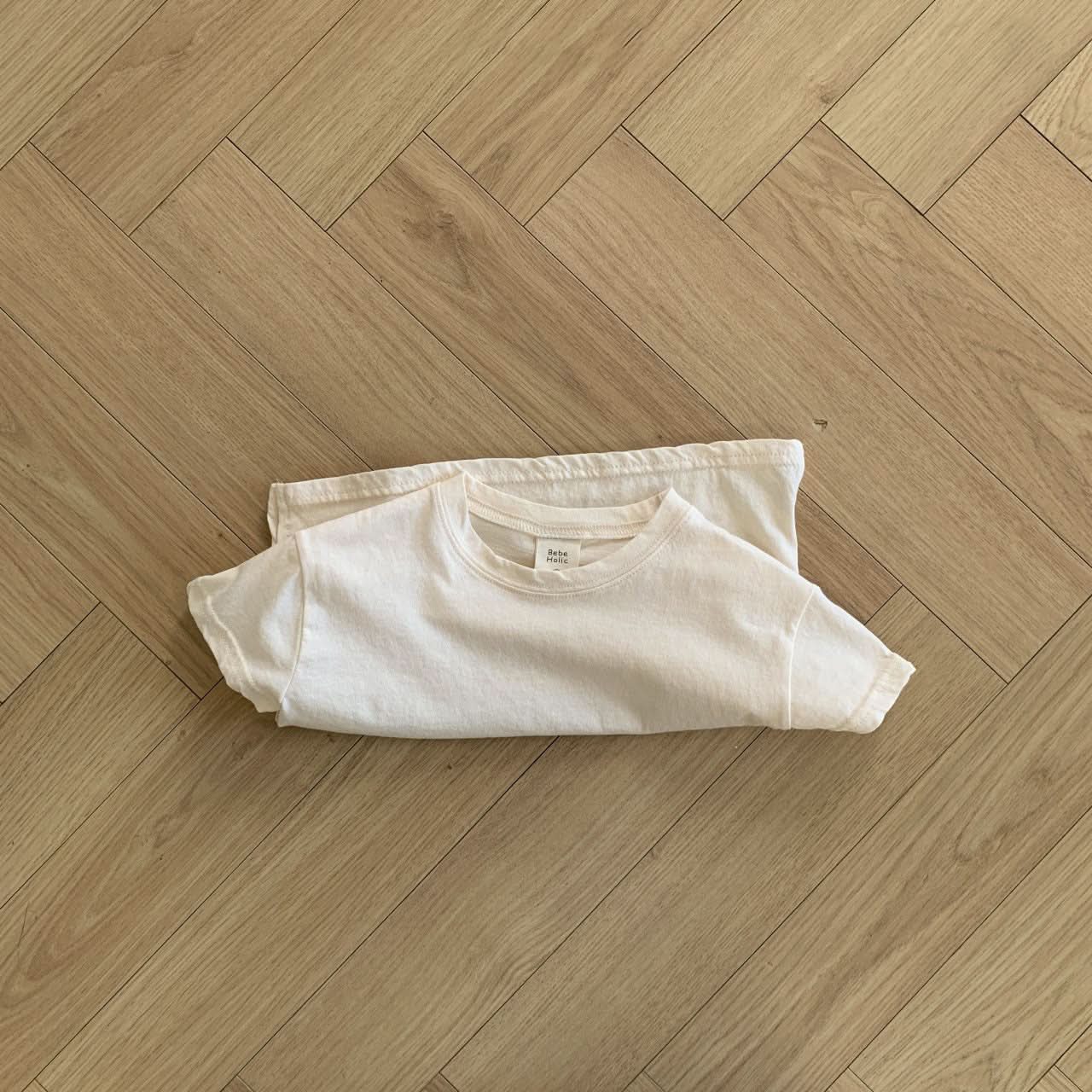 Baby BH Crewneck Short Sleeve Basic Top (3 - 18m) - 3 Colors kids outfit