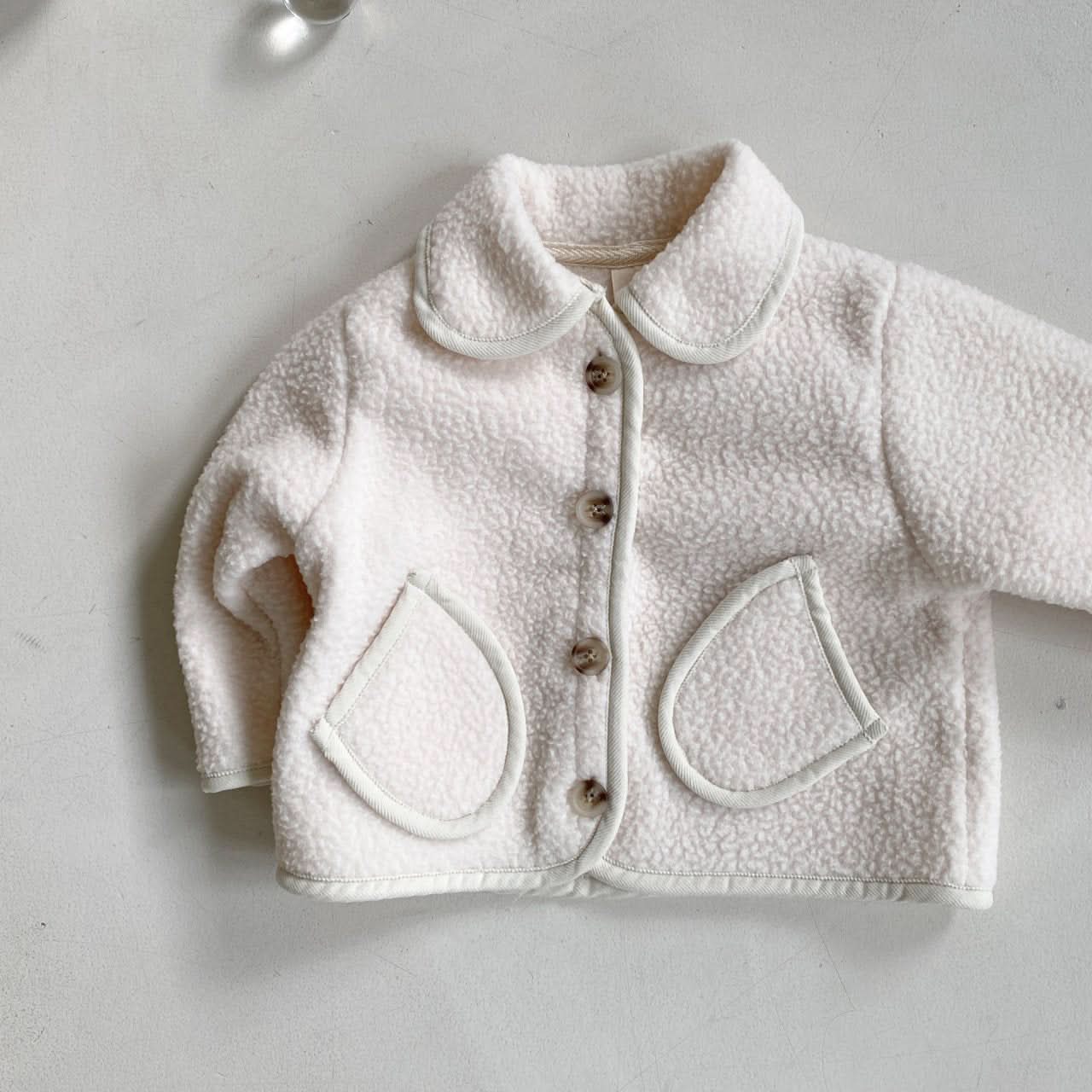 Baby BH Fleece Pocket Collar Jacket (6 - 18m) - 2 Colors kids outfit