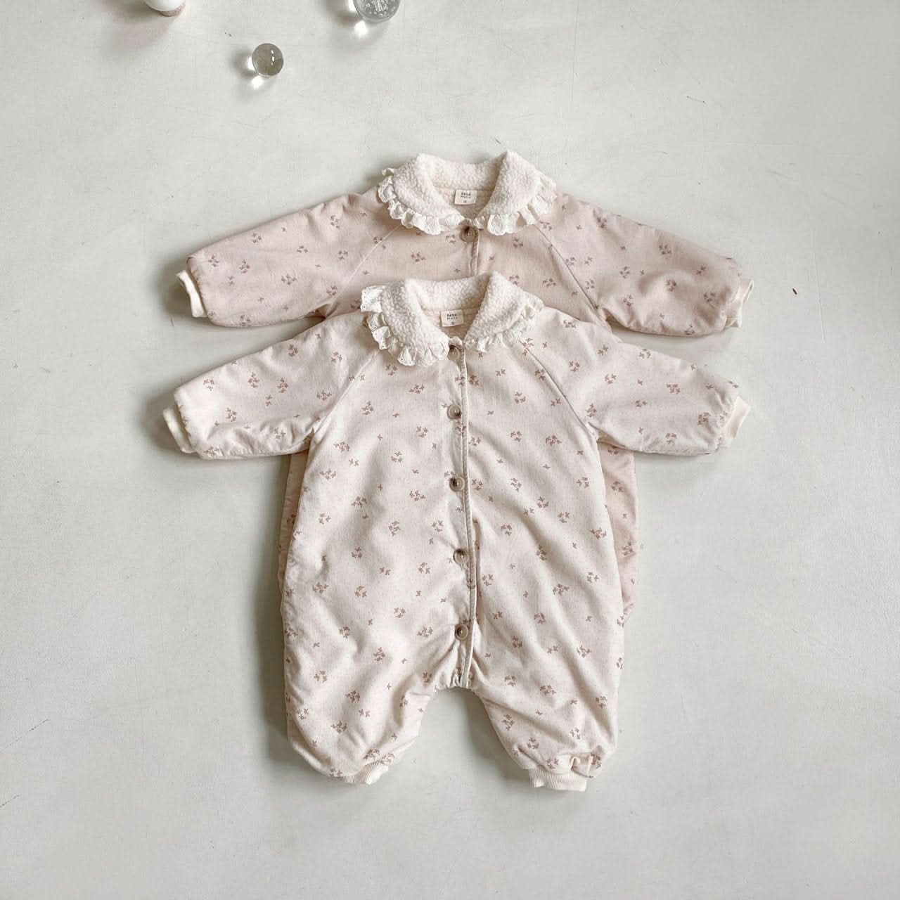 Baby BH Floral Print Warm Snowsuit (6 - 18m) - 2 Colors kids outfit