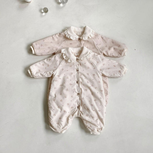 Baby BH Floral Print Warm Snowsuit (6 - 18m) - 2 Colors kids outfit