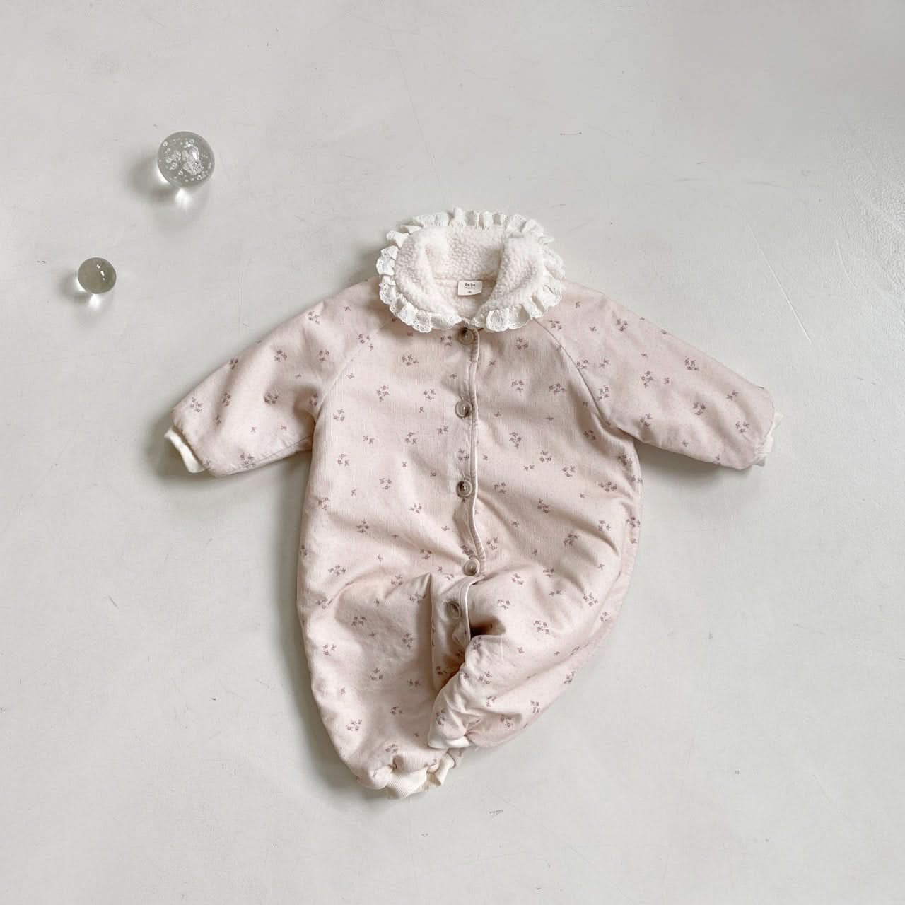 Baby BH Floral Print Warm Snowsuit (6 - 18m) - 2 Colors kids outfit