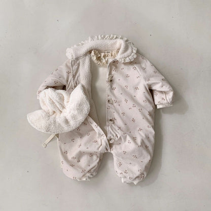 Baby BH Floral Print Warm Snowsuit (6 - 18m) - 2 Colors kids outfit