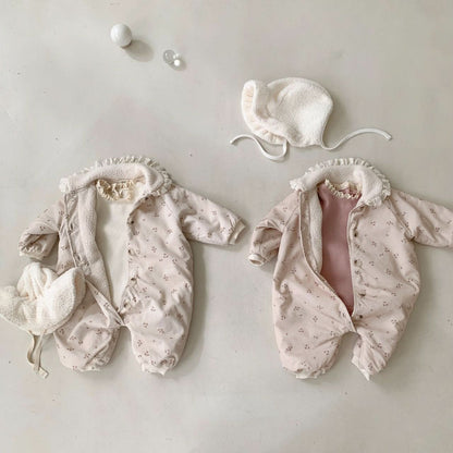Baby BH Floral Print Warm Snowsuit (6 - 18m) - 2 Colors kids outfit
