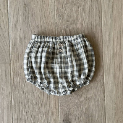 Baby BH Gingham Cotton Bloomer (3 - 18m) - 3 Colors kids outfit
