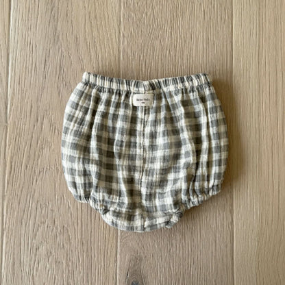 Baby BH Gingham Cotton Bloomer (3 - 18m) - 3 Colors kids outfit