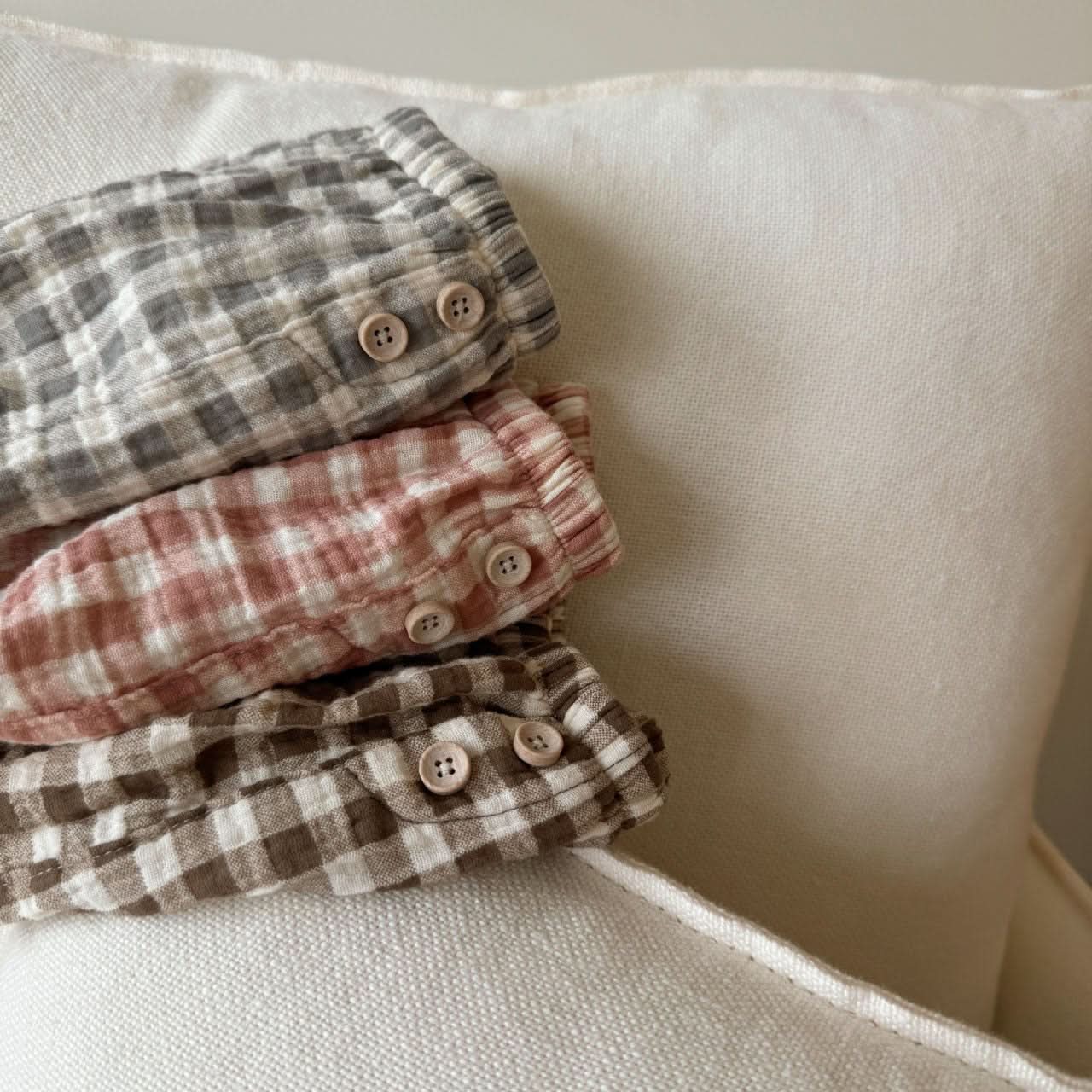 Baby BH Gingham Cotton Bloomer (3 - 18m) - 3 Colors kids outfit