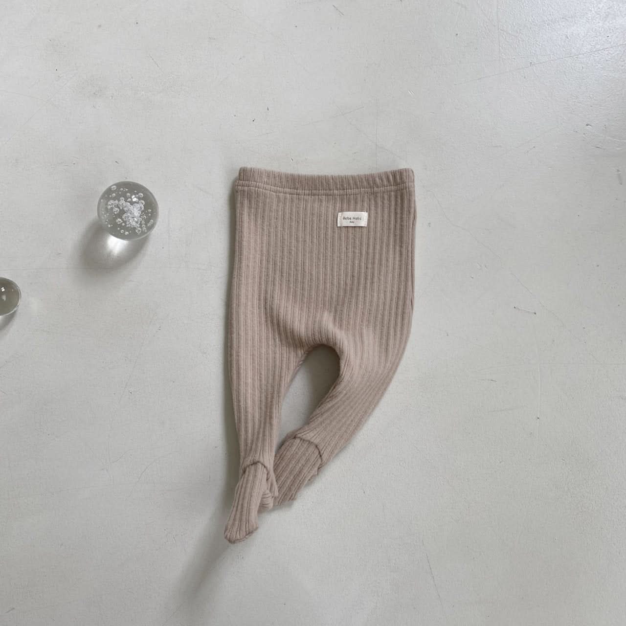Baby BH Ribbed Footed Warm Leggings (3 - 18m) - 4 Colors kids outfit