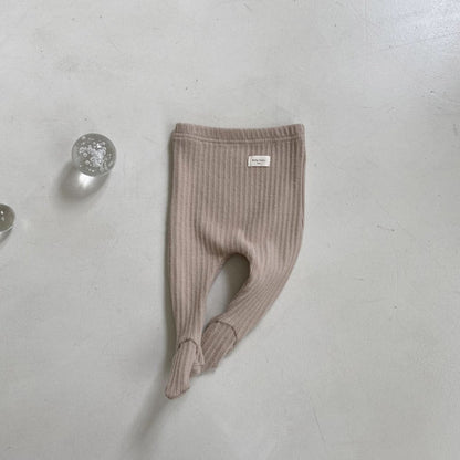 Baby BH Ribbed Footed Warm Leggings (3 - 18m) - 4 Colors kids outfit