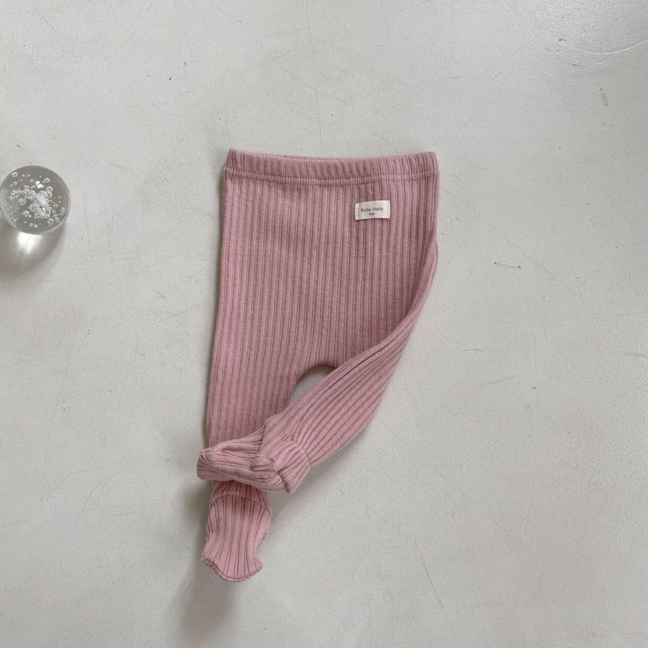 Baby BH Ribbed Footed Warm Leggings (3 - 18m) - 4 Colors kids outfit