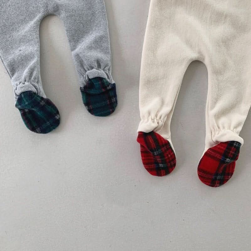 Baby BH Tartan Footed Warm Leggings (3 - 18m) - 2 Colors kids outfit