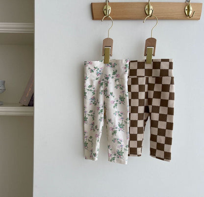 Baby Bodysuit and Leggings Set (3 - 18m) - Checkered kids outfit