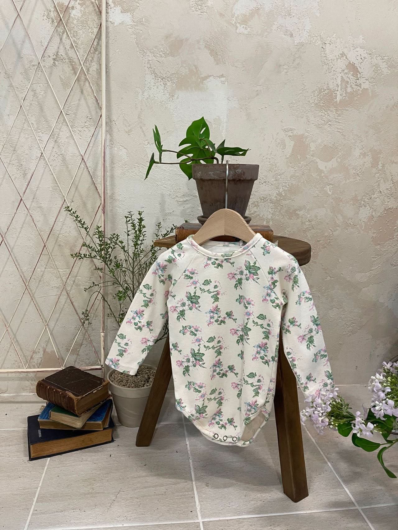 Baby Bodysuit and Leggings Set (3 - 18m) - Floral kids outfit